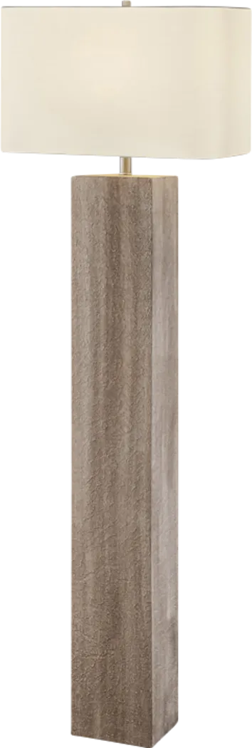 Iliana Edge Brown Floor Lamp - Thumbnail - Image 1