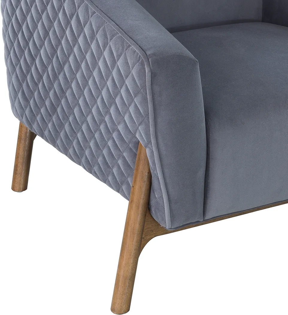 Illyan Gray Accent Chair - Thumbnail - Image 5