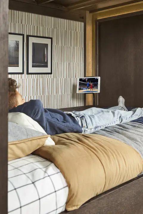Built-In Bedside Tech Console