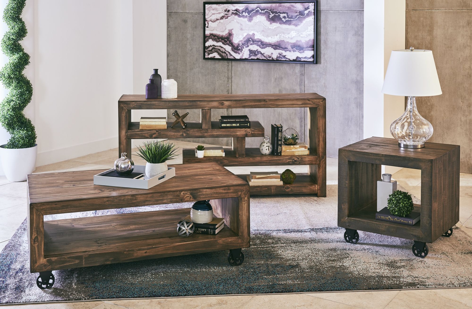 Imako Brown Coffee Table - Thumbnail - Image 7