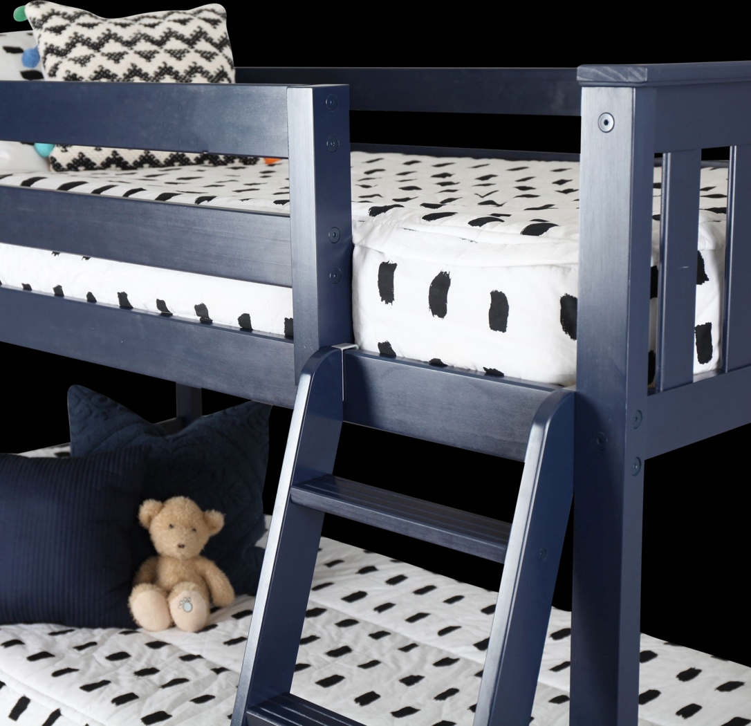 Kids Imonie Blue Twin/Twin Low Bunk Bed - Thumbnail - Image 4