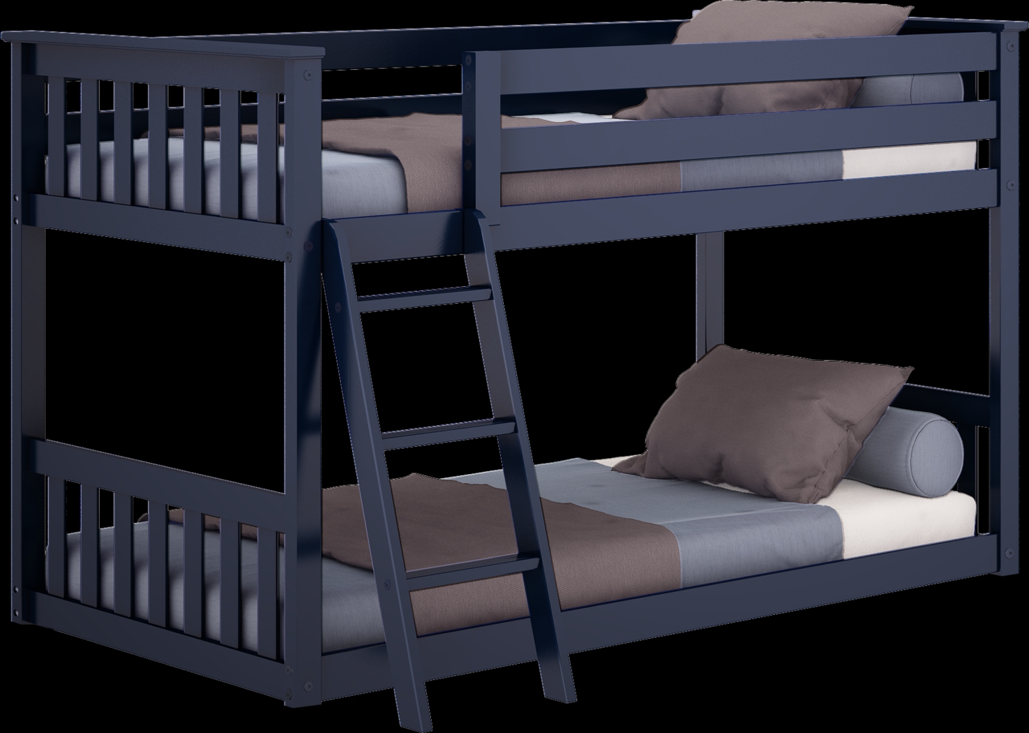 Kids Imonie Blue Twin/Twin Low Bunk Bed - Thumbnail - Image 6