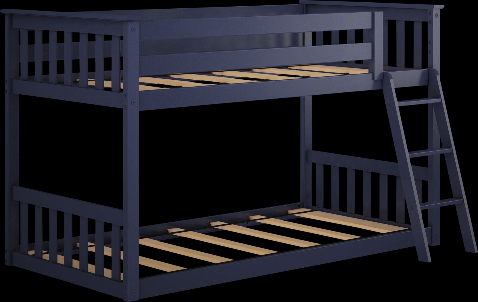 Kids Imonie Blue Twin/Twin Low Bunk Bed - Thumbnail - Image 7