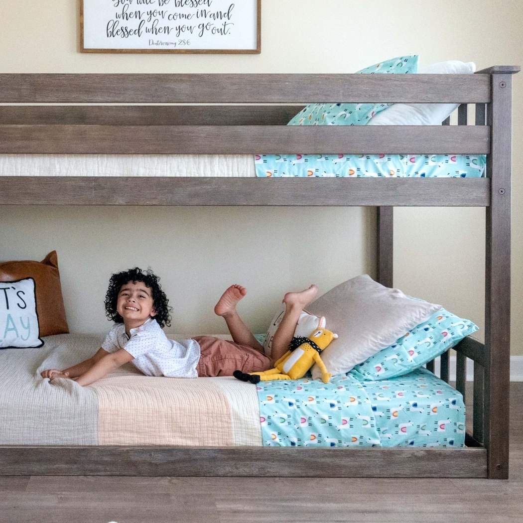Kids Imonie Gray Twin/Twin Low Loft Bunk Bed - Thumbnail - Image 3