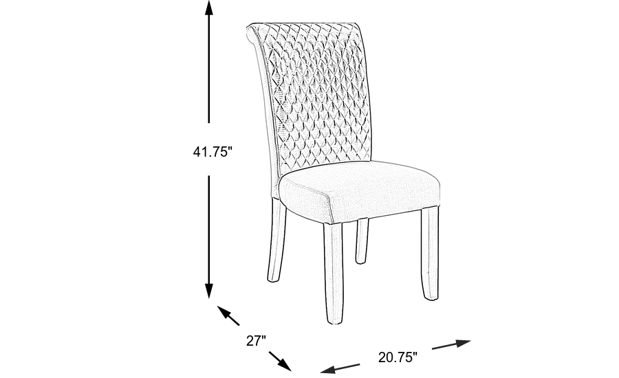 Dimension Image. Please refer to the Dimension Tab on this page for dimension details.