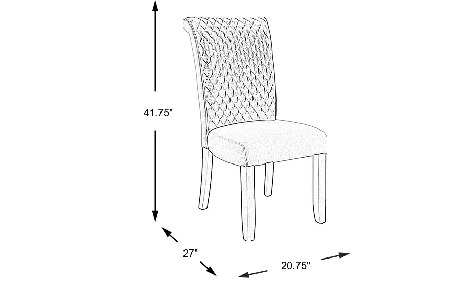 Dimension Image. Please refer to the Dimension Tab on this page for dimension details.