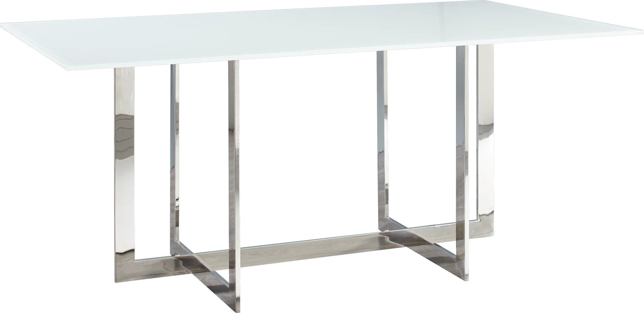 Imperium White Rectangle Dining Table - Thumbnail - Image 1