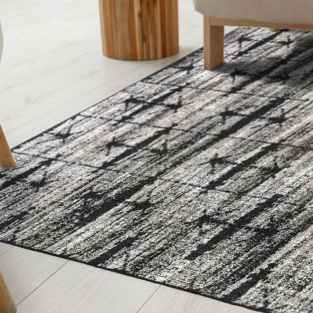 Imum Black 5'1 x 7'6 Rug - Thumbnail - Image 3