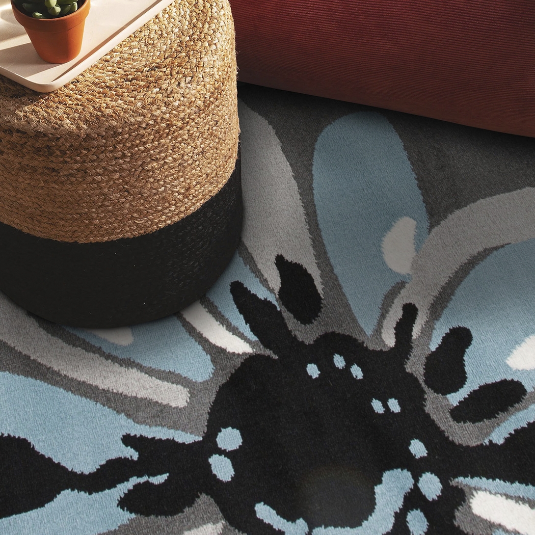 Inanor Blue 5'3 x 7'3 Rug - Thumbnail - Image 7