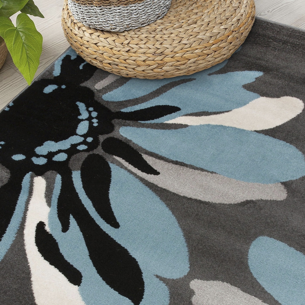 Inanor Blue 7'10 x 10'2 Rug - Thumbnail - Image 6