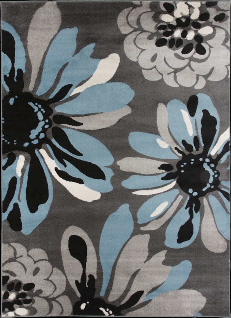 Inanor Blue 7'10 x 10'2 Rug - Thumbnail - Image 1