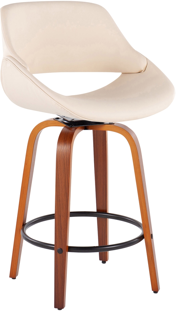 Inaran I Cream Counter Height Stool, Set of 2 - Thumbnail - Image 2