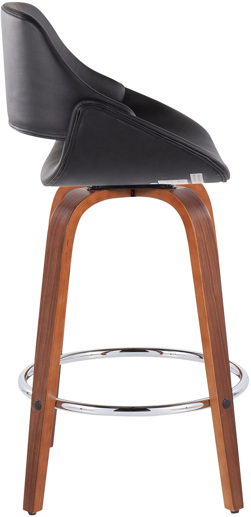 Inaran II Black Counter Height Stool, Set of 2 - Thumbnail - Image 3