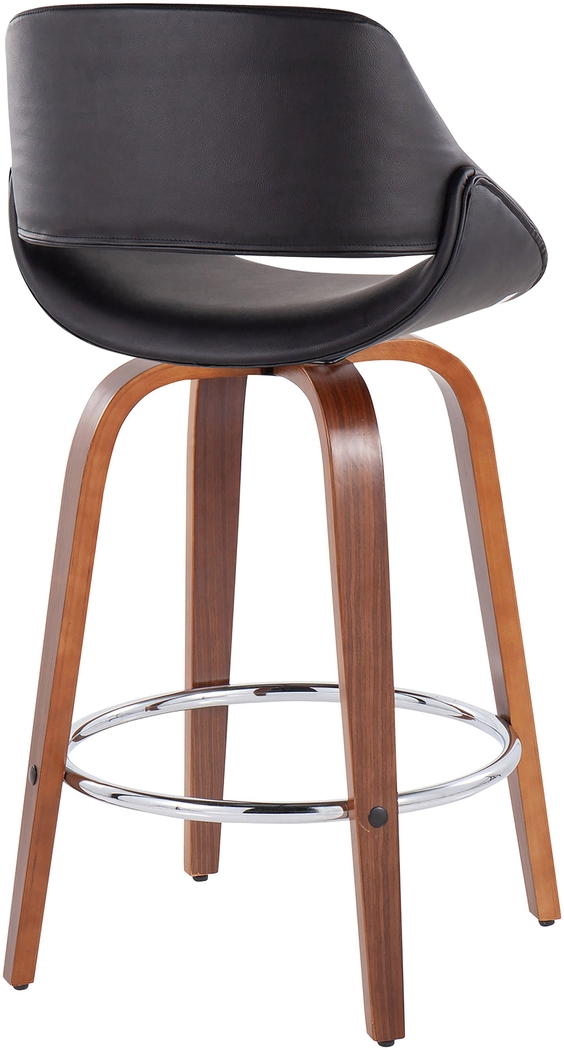 Inaran II Black Counter Height Stool, Set of 2 - Thumbnail - Image 4