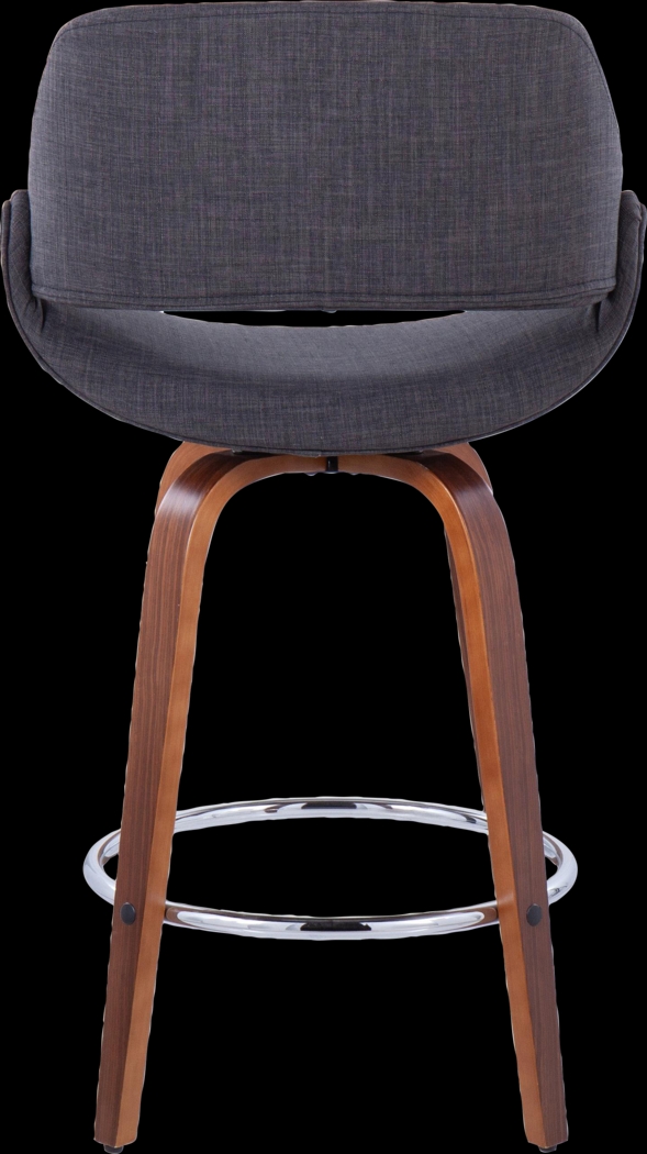 Inaran II Charcoal Swivel Counter Height Stool, Set of 2 - Thumbnail - Image 5