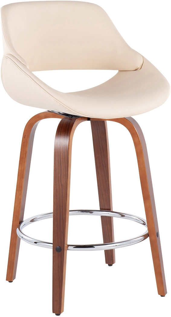 Inaran II Cream Counter Height Stool, Set of 2 - Thumbnail - Image 2