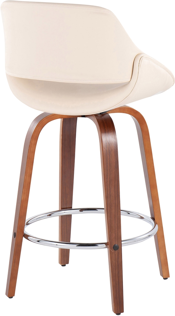 Inaran II Cream Counter Height Stool, Set of 2 - Thumbnail - Image 4