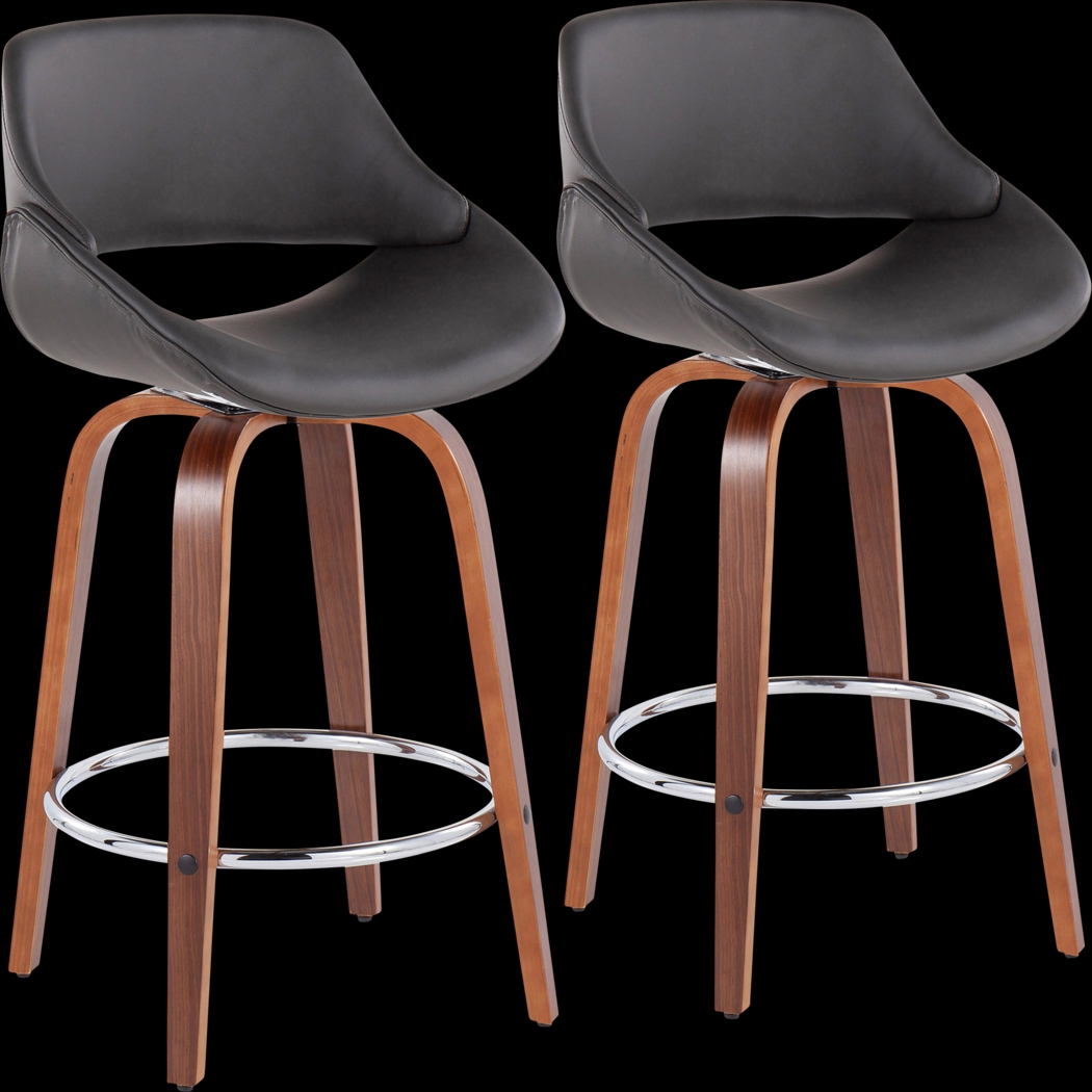 Inaran II Gray Counter Height Stool, Set of 2 - Thumbnail - Image 1