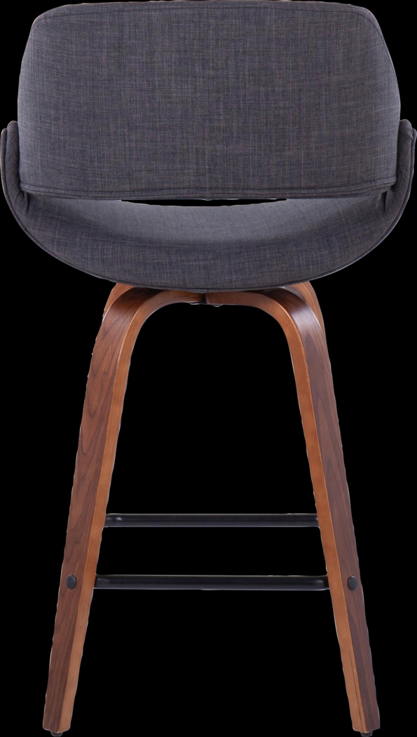 Inaran III Charcoal Swivel Counter Height Stool, Set of 2 - Thumbnail - Image 5