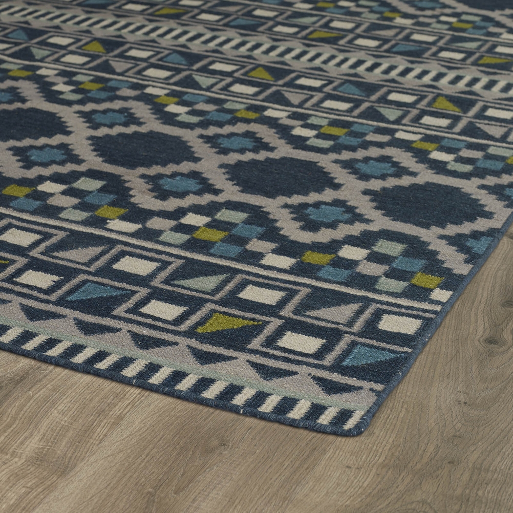Inaven Blue 5' x 8' Rug - Thumbnail - Image 2