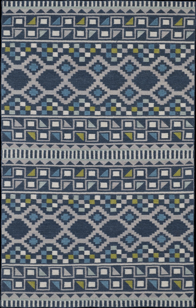 Inaven Blue 5' x 8' Rug - Thumbnail - Image 1