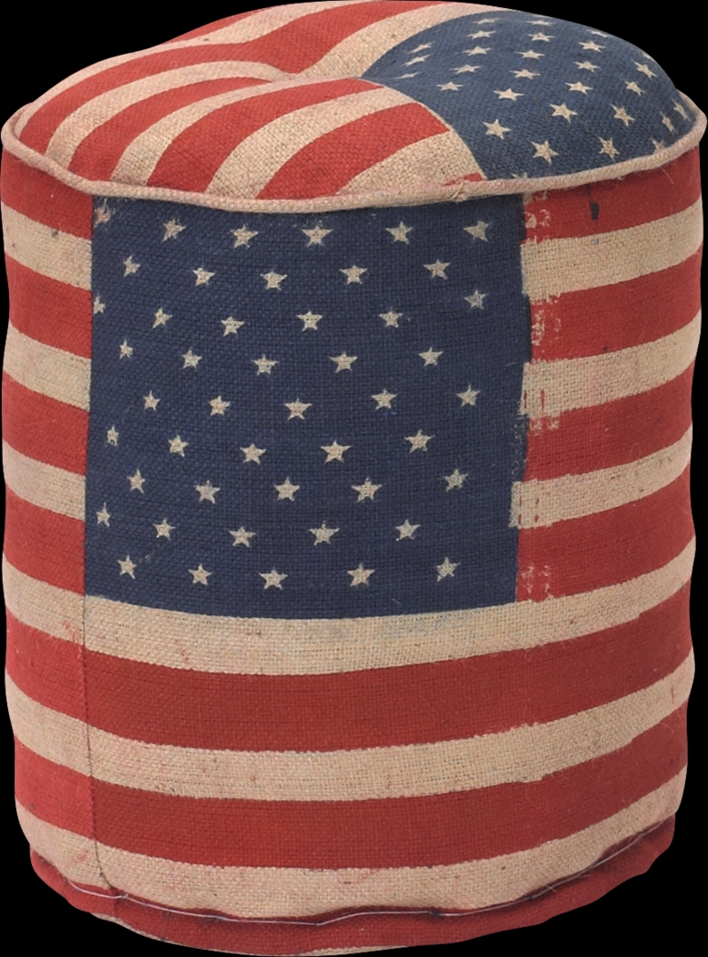 Independent Lane Red Pouf - Thumbnail - Image 1