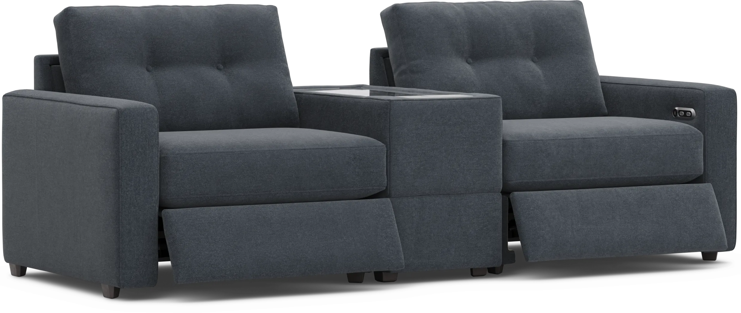 Indigo 3 Pc Power Reclining ModularOne with Media Console - Thumbnail - Image 1