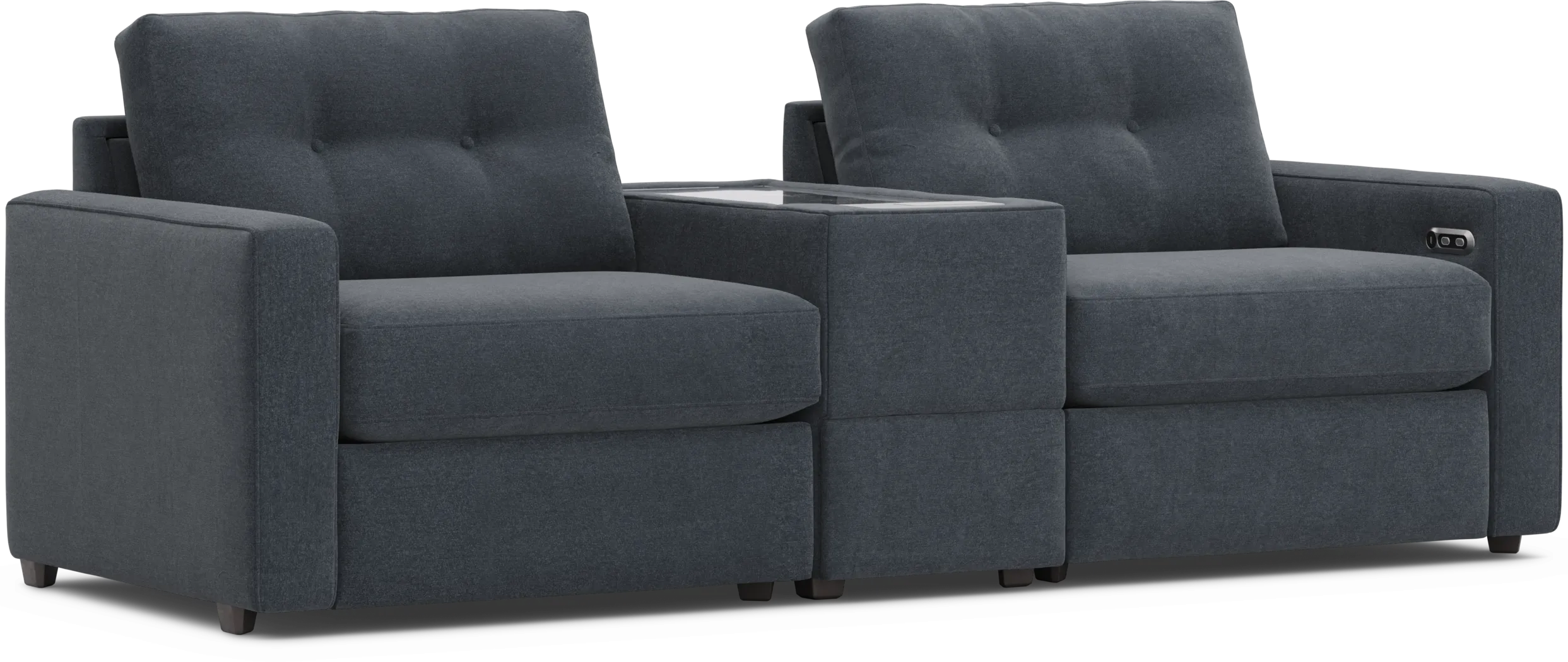 Indigo 3 Pc Power Reclining ModularOne with Media Console - Thumbnail - Image 4