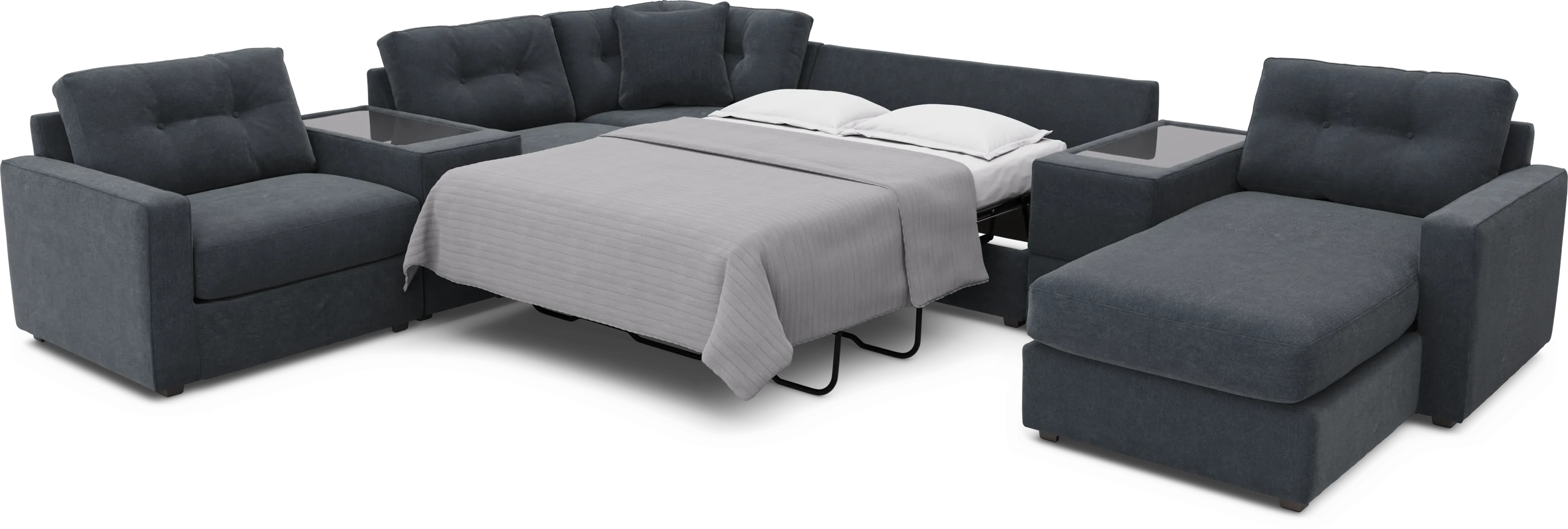 Indigo 7 Pc ModularOne Gel Foam Sleeper - Thumbnail - Image 2