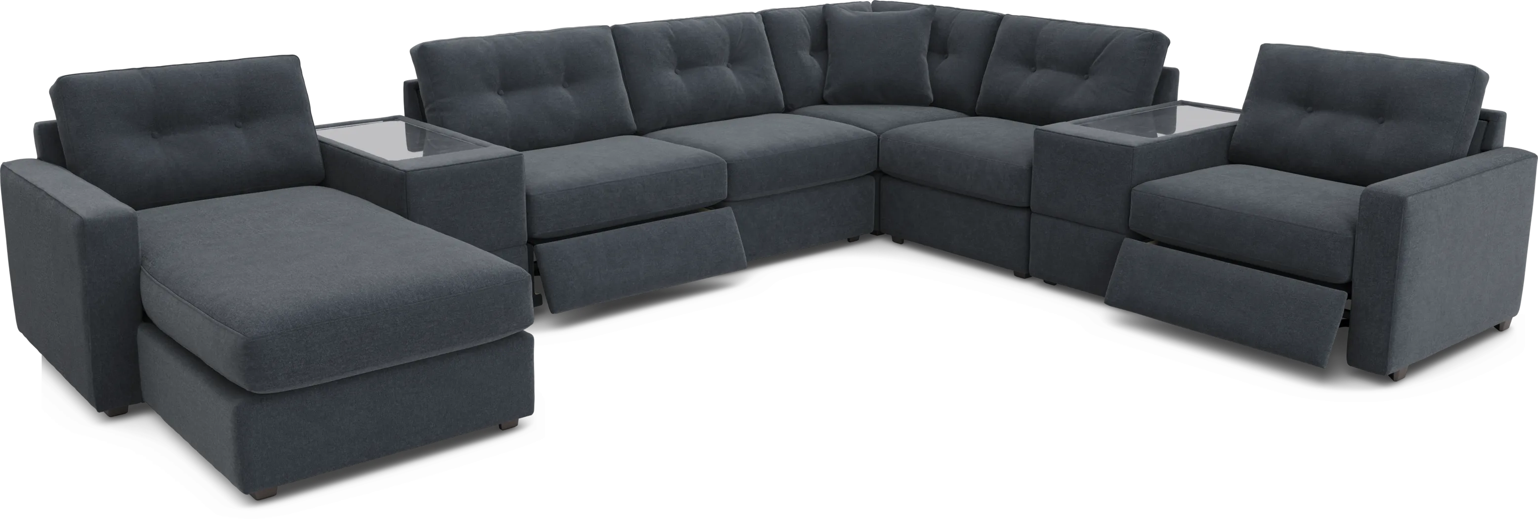 Indigo 8 Pc Power Reclining ModularOne - Thumbnail - Image 1