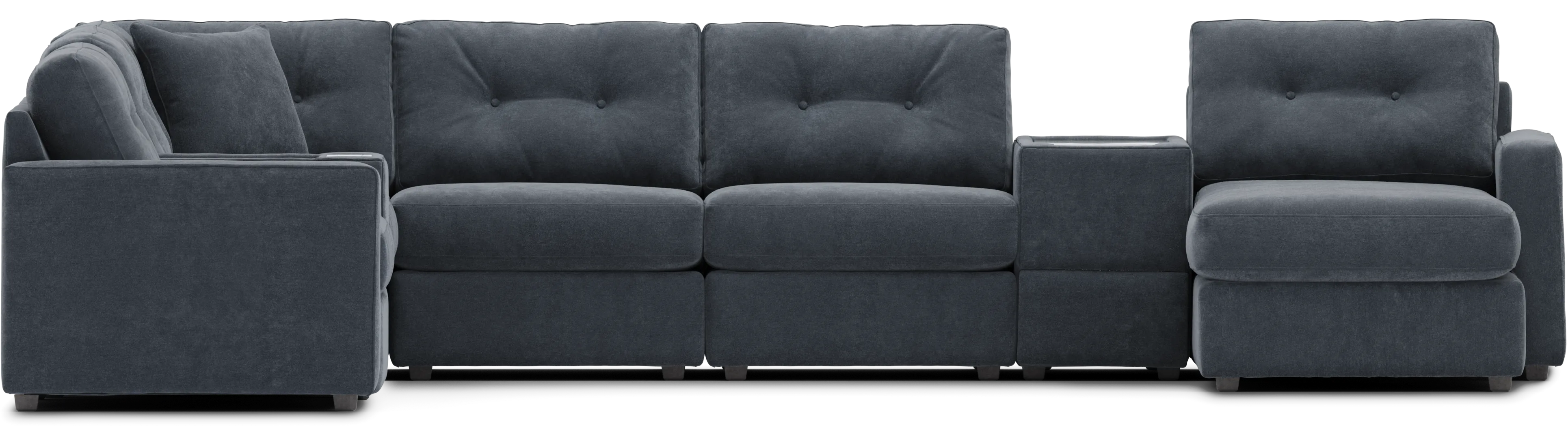 Indigo 8 Pc Power Reclining ModularOne with Media Consoles - Thumbnail - Image 3