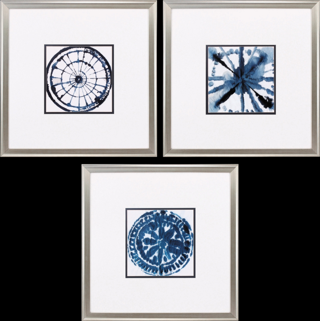 Indigo Accents Set of 3 Artwork - Thumbnail - Image 1