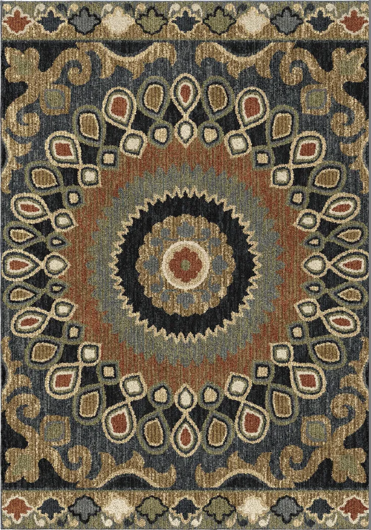 Indochine Brown 5'3 x 7'6 Rug - Thumbnail - Image 1