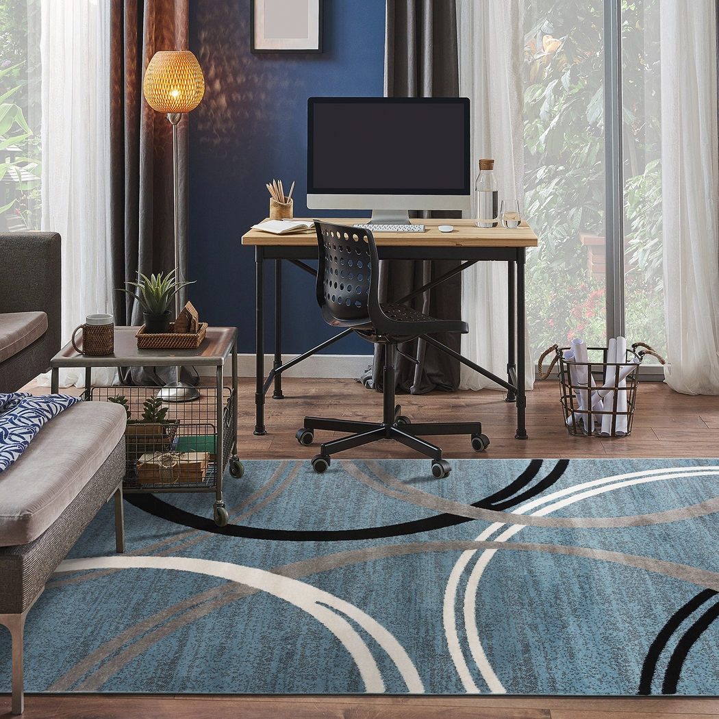 Ineran Blue 7'10 x 10'2 Rug - Thumbnail - Image 5