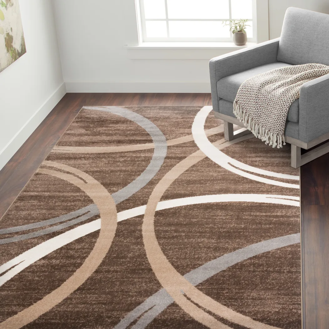 Ineran Brown 7'10 x 10'2 Rug - Thumbnail - Image 2