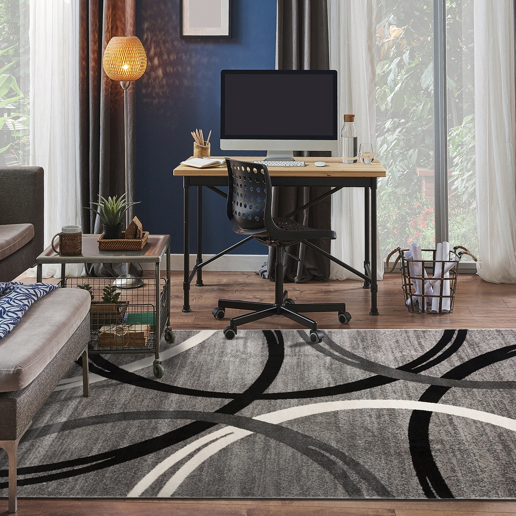 Ineran Gray 5'3 x 7'3 Rug - Thumbnail - Image 4