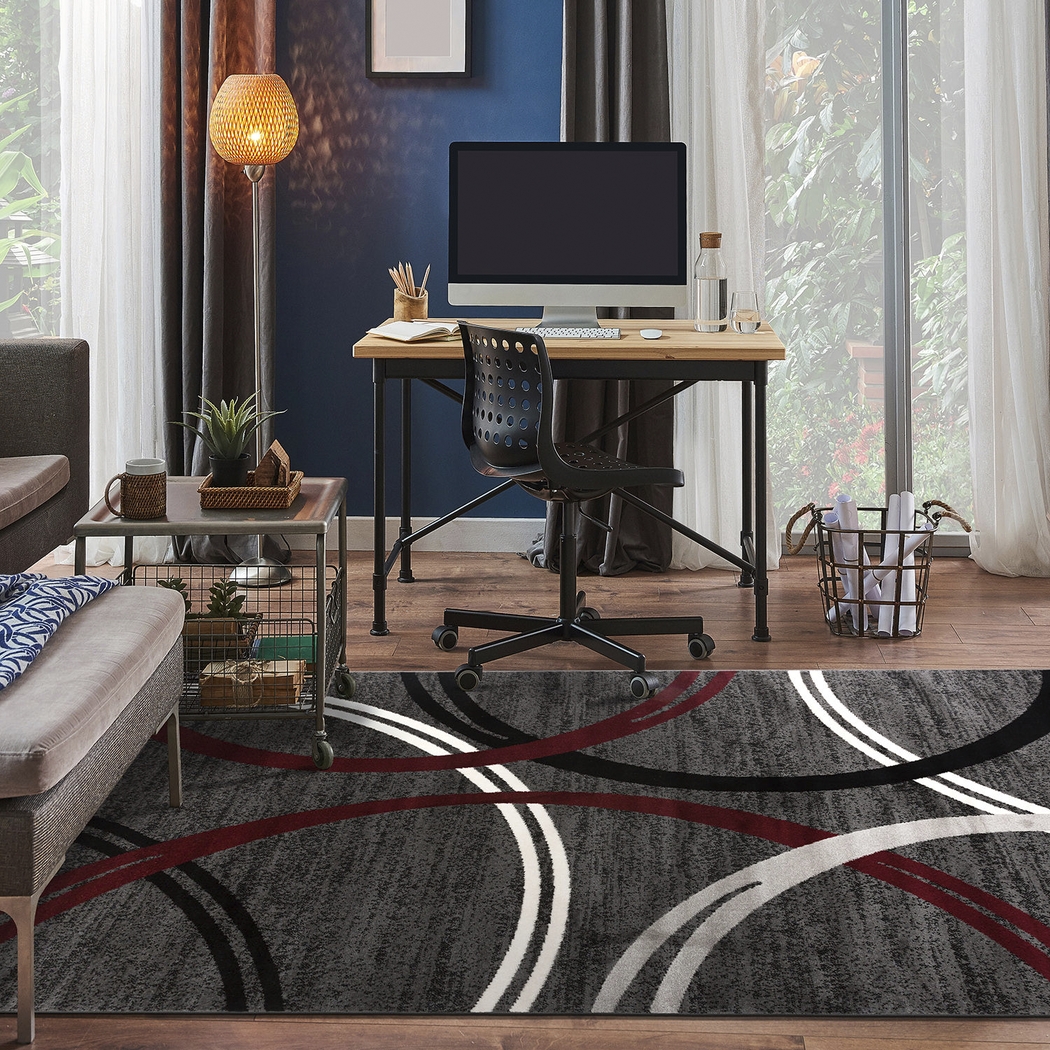 Ineran Red 5'3 x 7'3 Rug - Thumbnail - Image 4