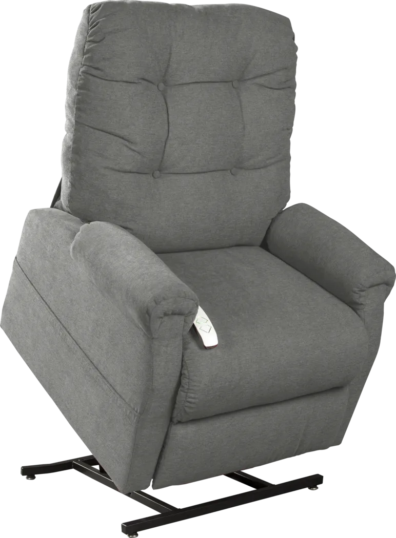 Ingram Gray Lift Chair Recliner - Thumbnail - Image 1