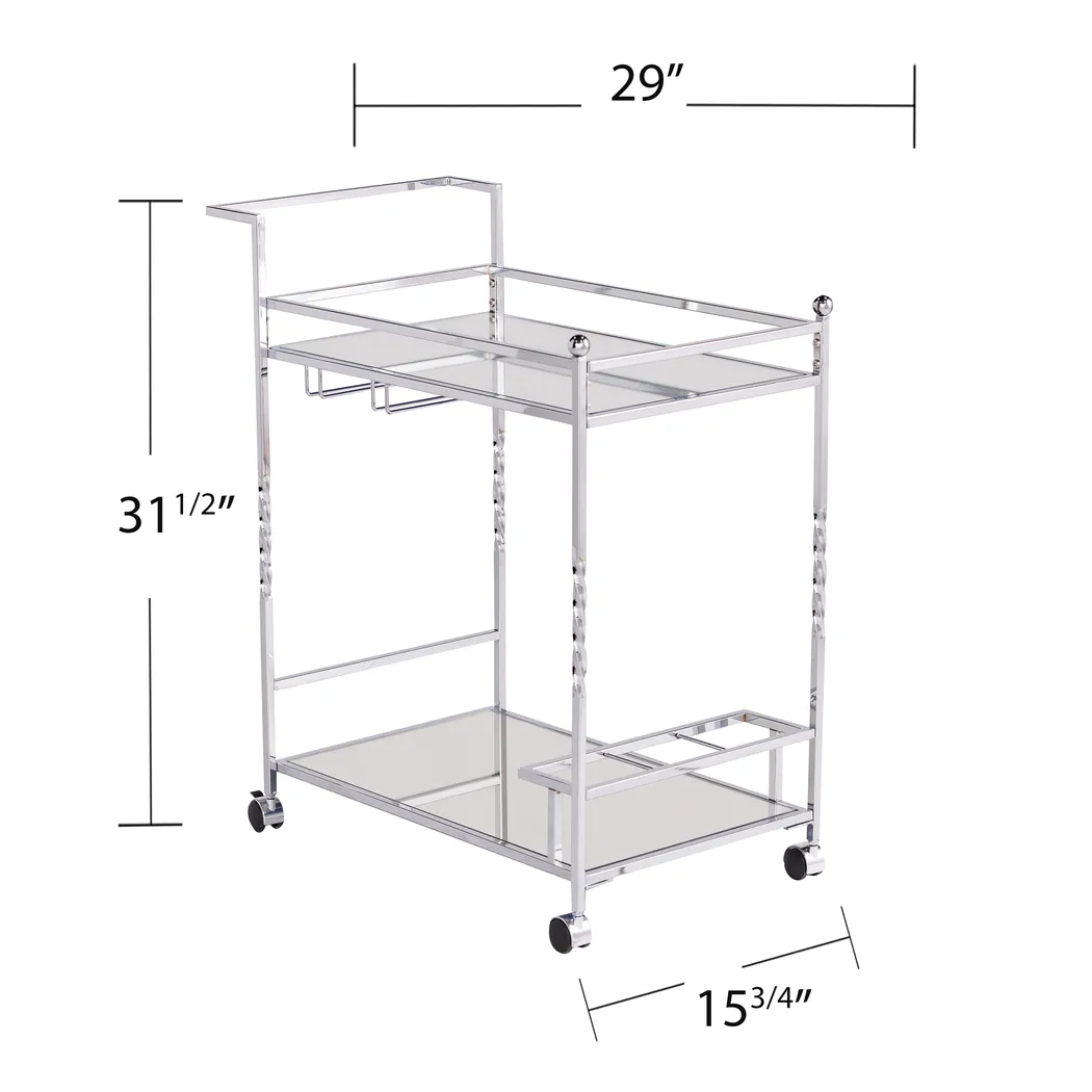 Ingress Silver Bar Cart - Image 5