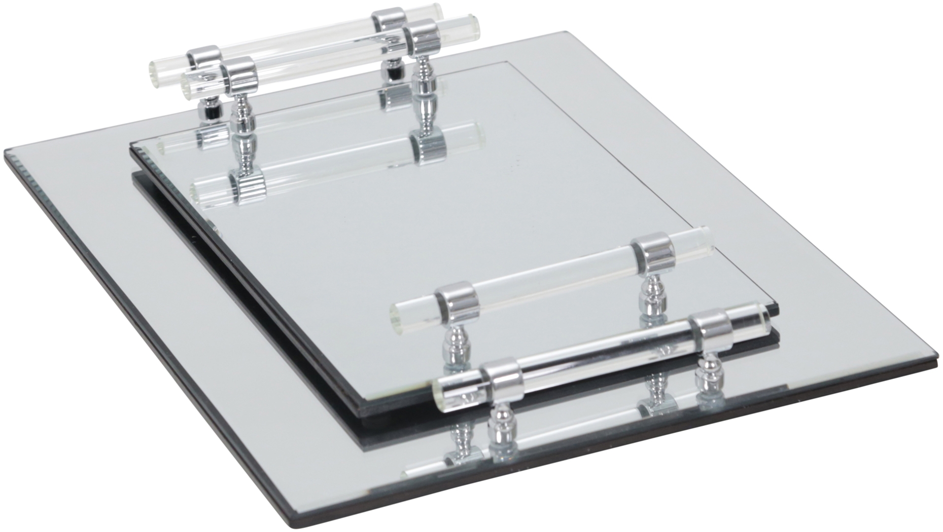 Innerbelt Silver Tray, Set of 2 - Thumbnail - Image 4