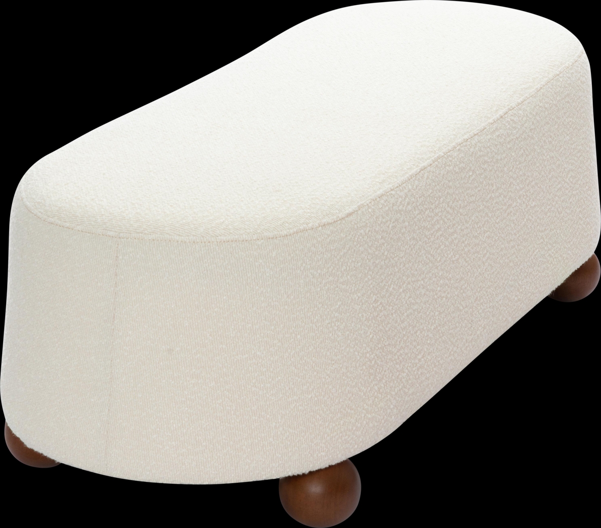 Innitou I Cream Large Ottoman - Thumbnail - Image 4