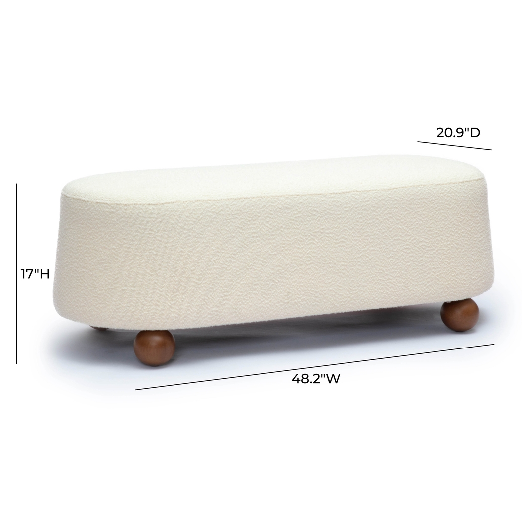 Innitou I Cream Large Ottoman - Thumbnail - Image 6