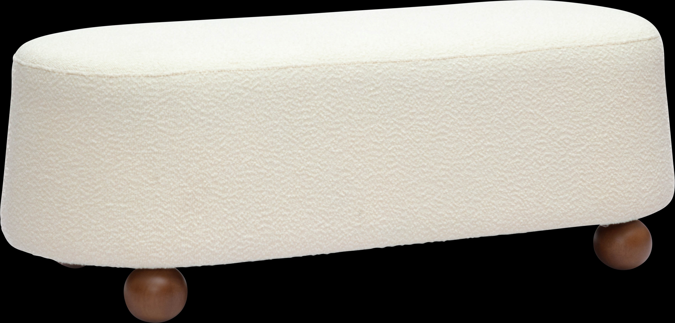 Innitou I Cream Large Ottoman - Thumbnail - Image 1