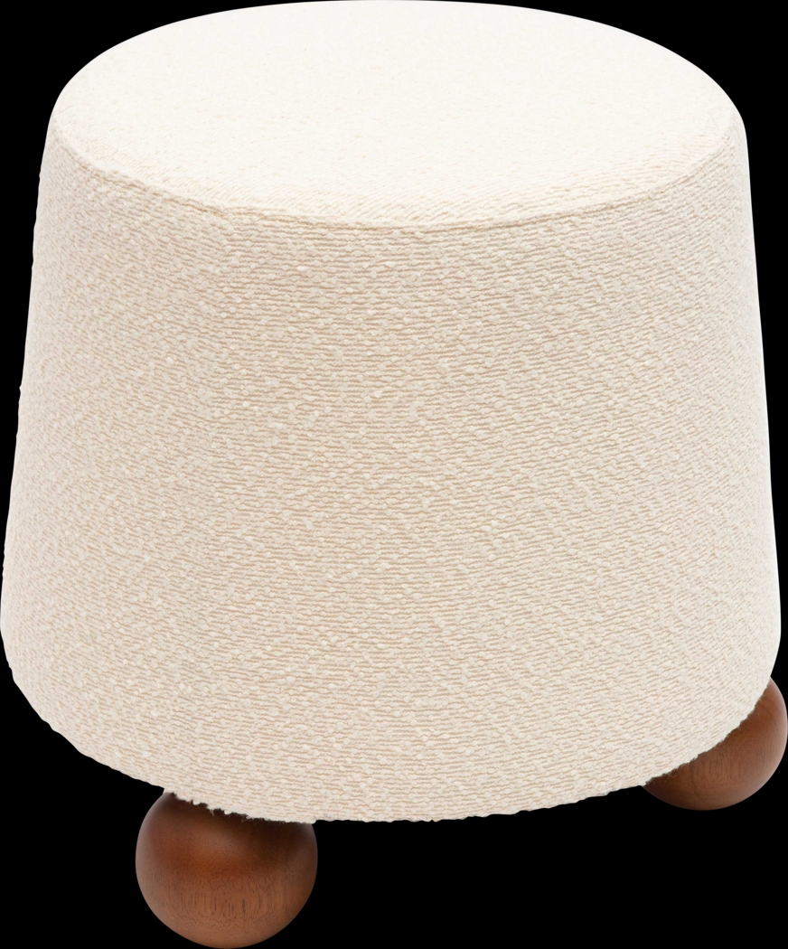 Innitou I Cream Small Ottoman - Thumbnail - Image 4