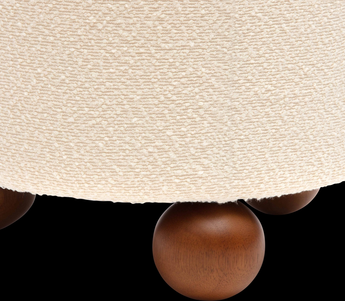 Innitou I Cream Small Ottoman - Thumbnail - Image 5