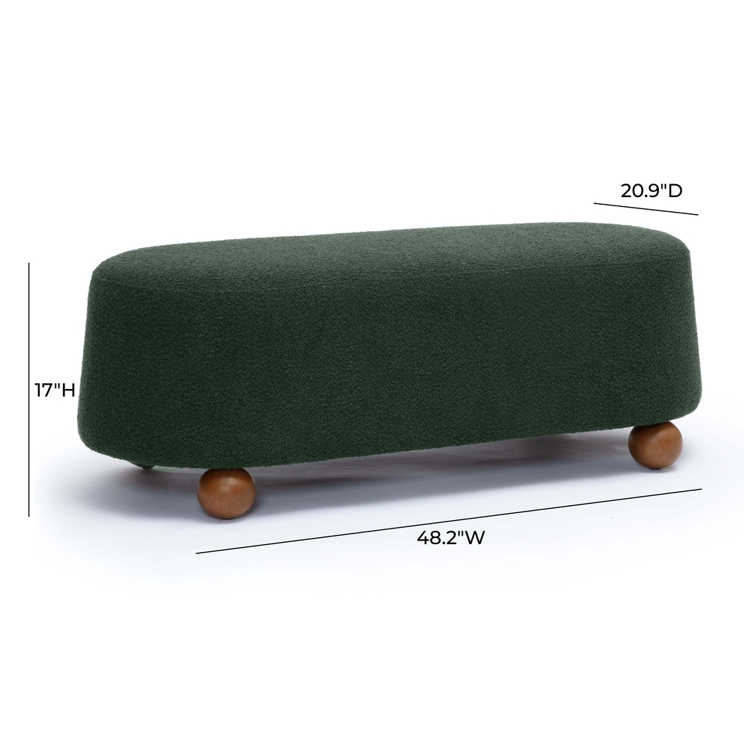 Innitou I Forest Green Large Ottoman - Thumbnail - Image 6