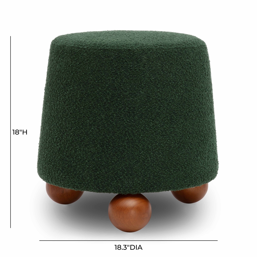 Innitou I Forest Green Small Ottoman - Thumbnail - Image 7