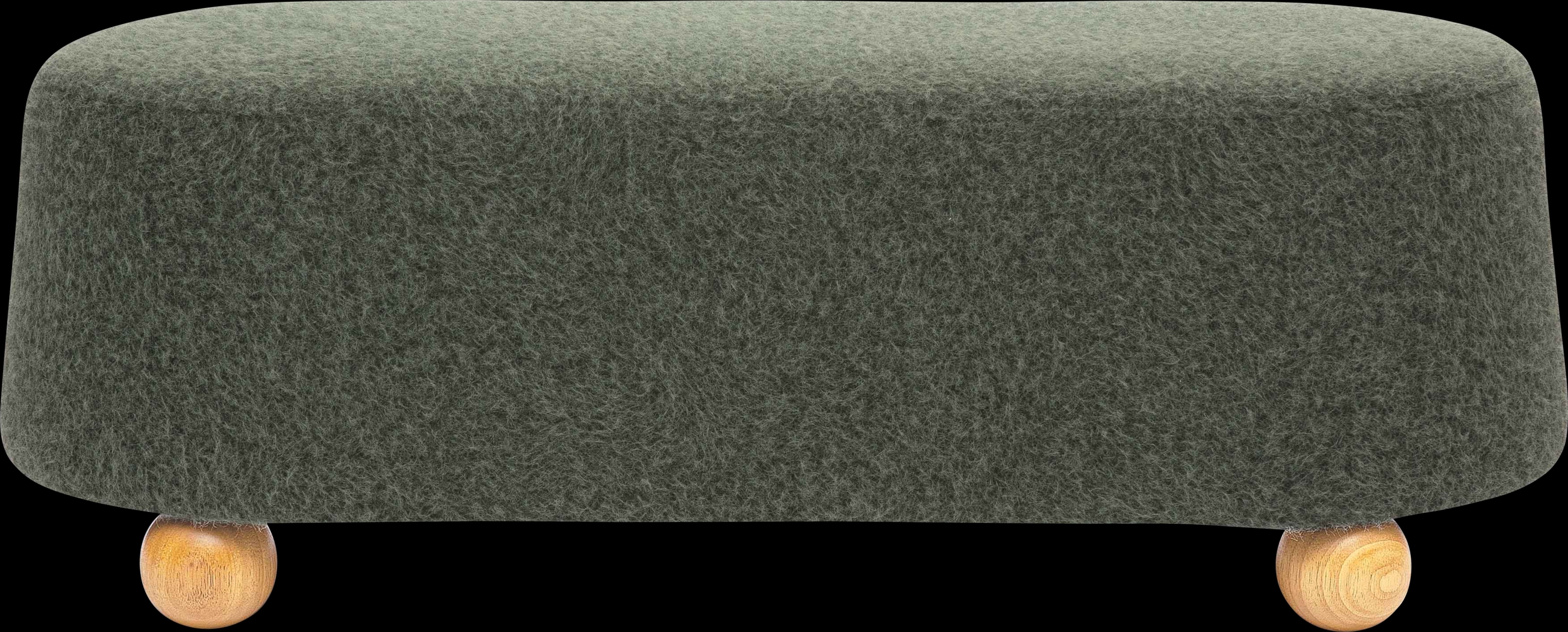 Innitou II Forest Green Large Ottoman - Thumbnail - Image 3