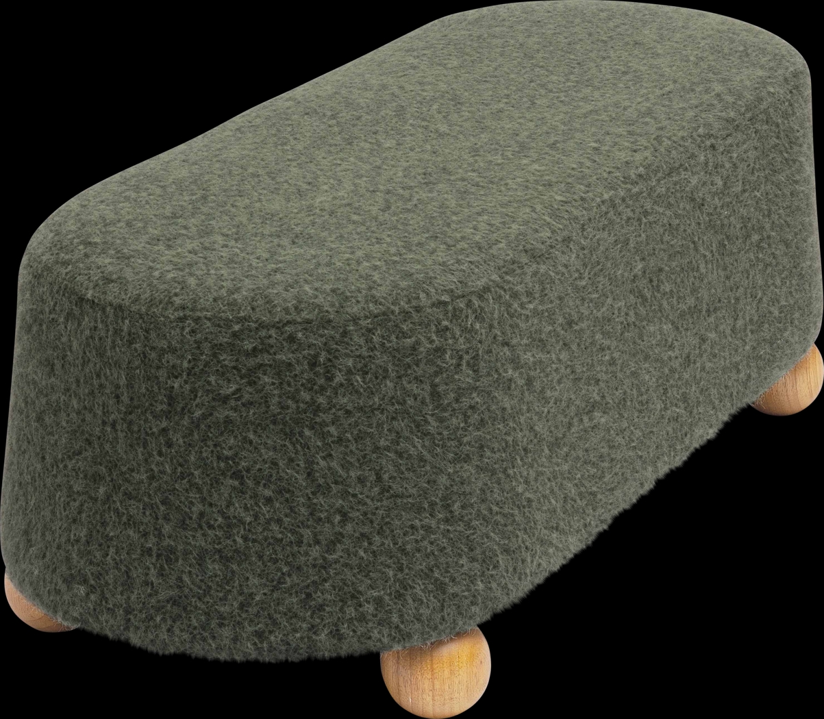 Innitou II Forest Green Large Ottoman - Thumbnail - Image 4