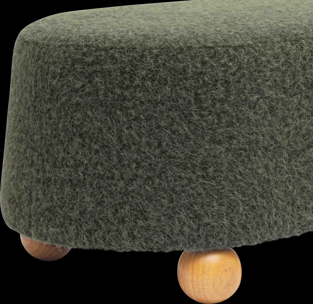 Innitou II Forest Green Large Ottoman - Thumbnail - Image 5